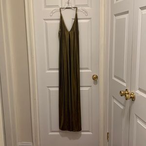 Gold Metallic American Apparel Dress